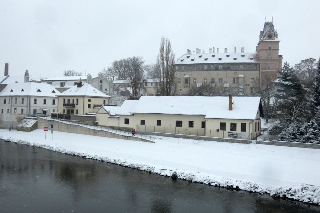 Zasněžený Brandýs nad Labem