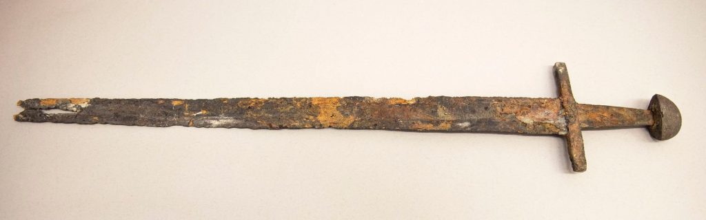 Meč nalezený v obci Borek