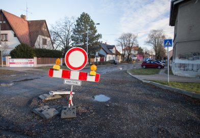 Uzavírka v Okružní ulici