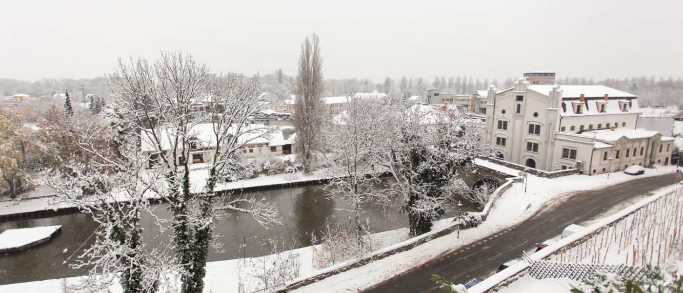 Zasněžený Brandýs-Boleslav