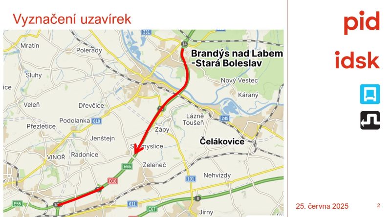 Velká oprava dálnice D10: Autobusy pojedou jinak, nebo budou zrušeny. První termín uzavírky