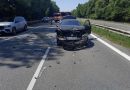 Na dálnici D10 za Starou Boleslaví se srazila tři auta