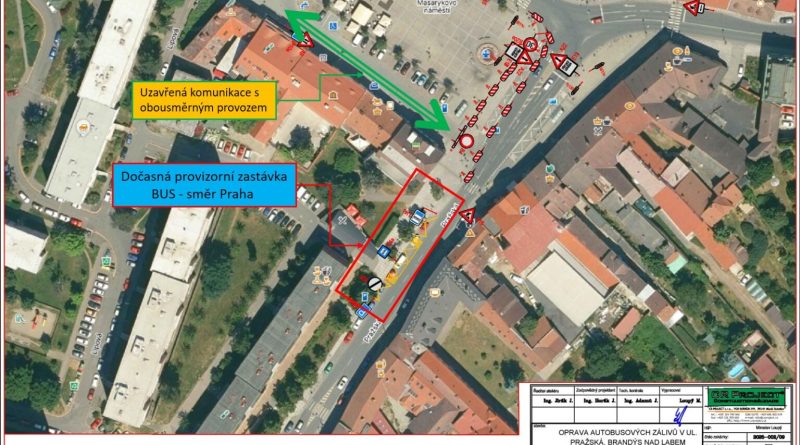 V centru Brandýsa se budou opravovat zastávky. Náhradní budou o kus dál