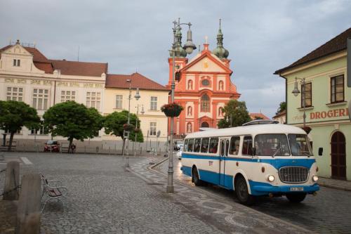Historický autobus v Boleslavi